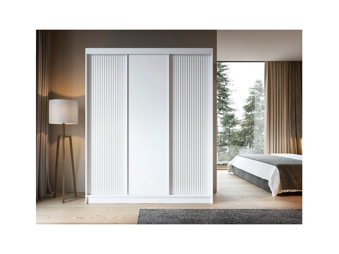 Penderie Biancco Basic XL (180cm)/Blanc/En stock