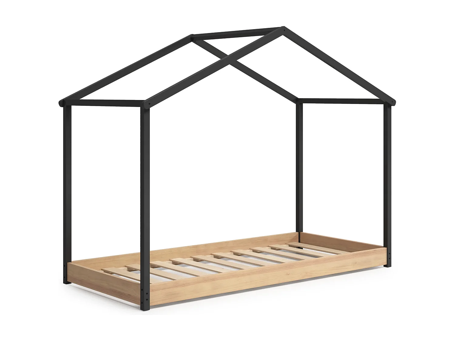 Juego de 2 sillas de tela con patas de metal 49x54 h75 cm