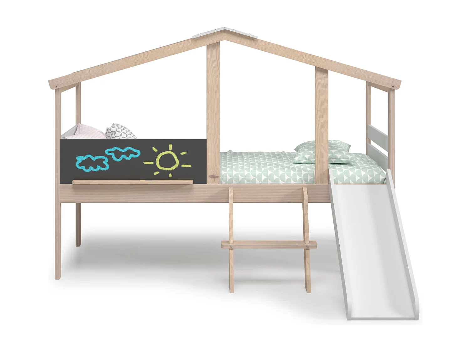 Lot de 2 chaises en tissu pieds métal 49x54 h75 cm