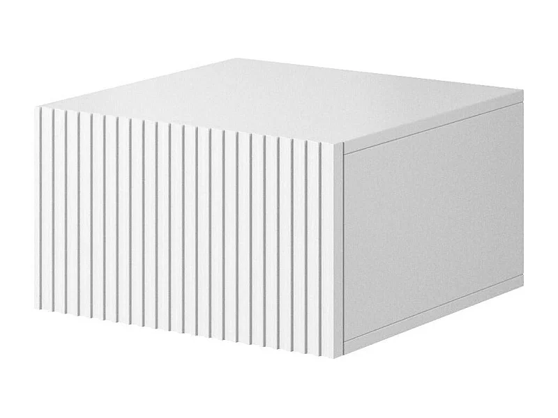 Juego de 2 mesitas de noche suspendidas blancas 1 cajón 46x45 cm