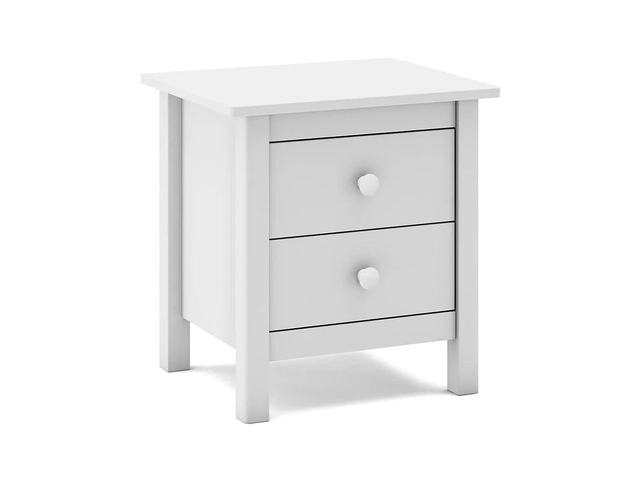 Table de chevet avec 2 tiroirs 46x49,5 cm