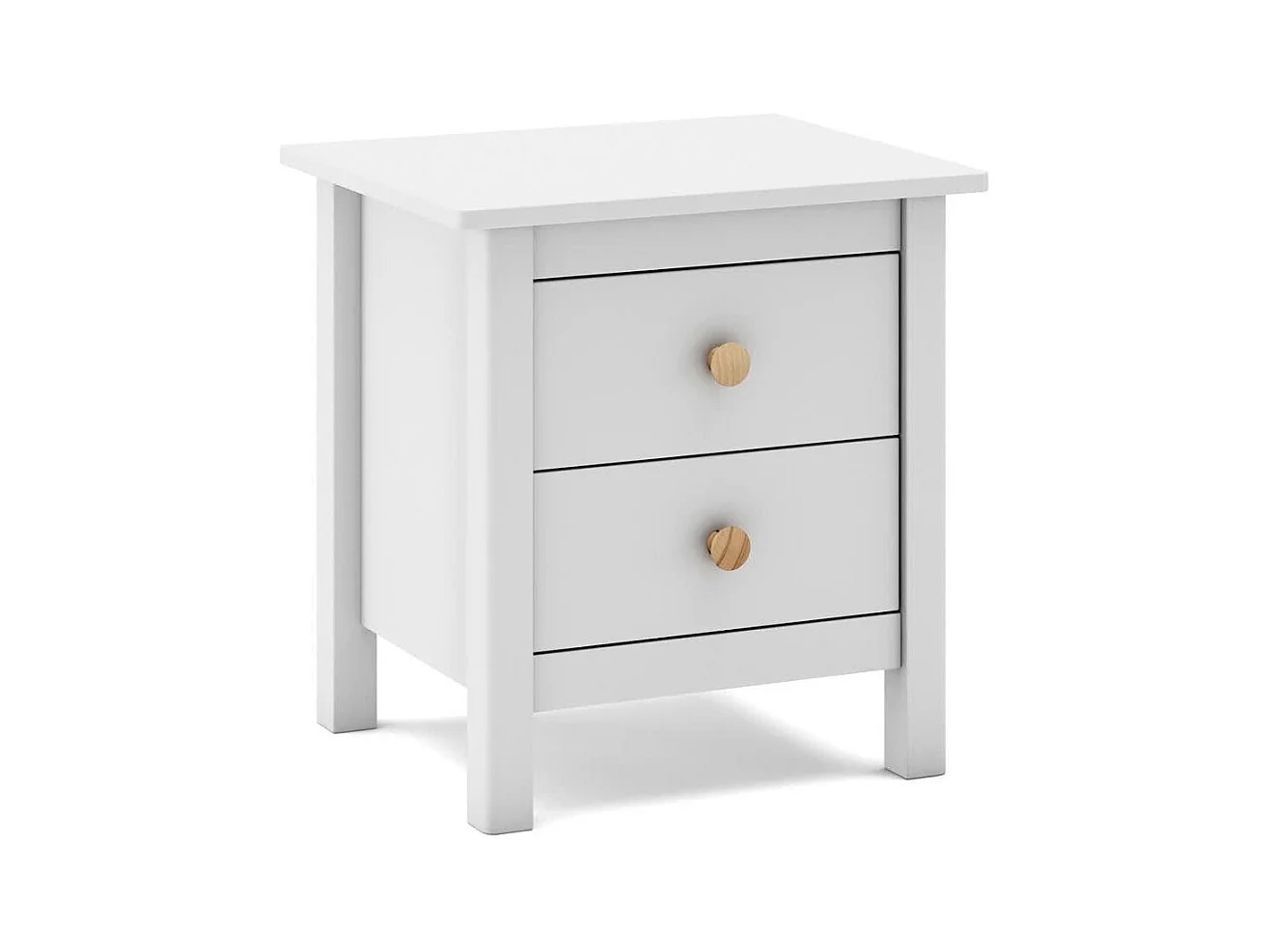 Chevet tafel met 2 laden 46x49,5 cm