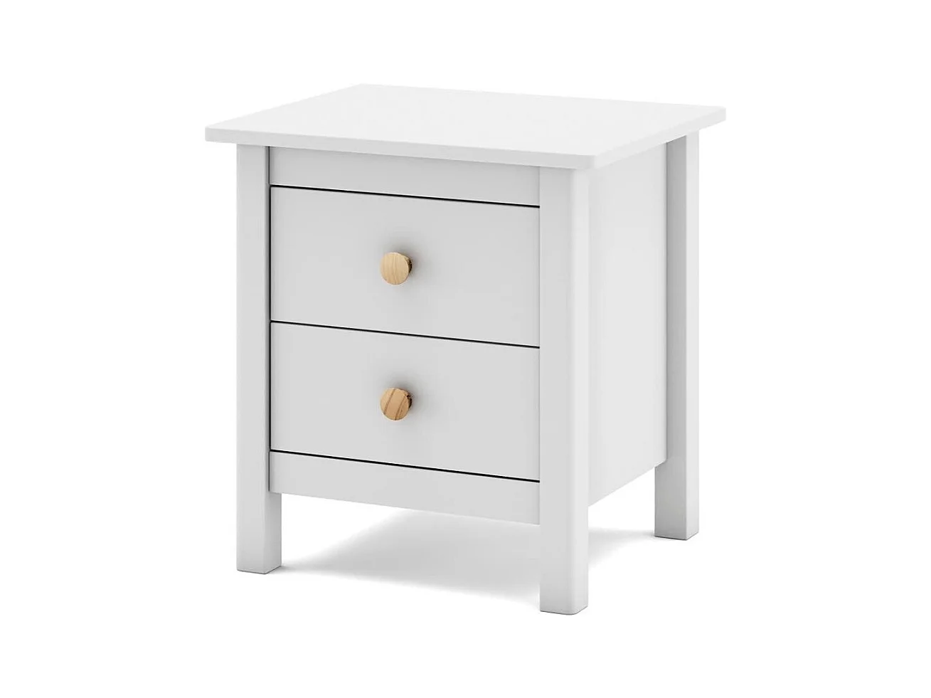 Chevet tafel met 2 laden 46x49,5 cm