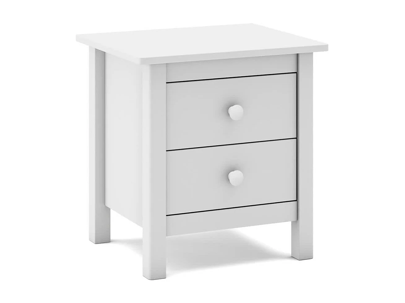 Table de chevet avec 2 tiroirs 46x49,5 cm