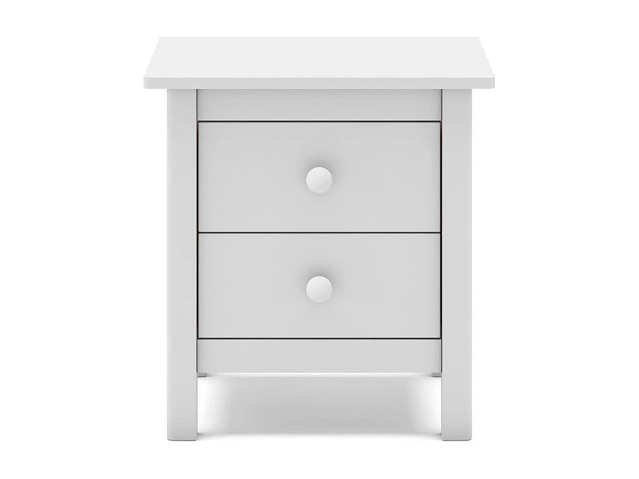 Table de chevet avec 2 tiroirs 46x49,5 cm