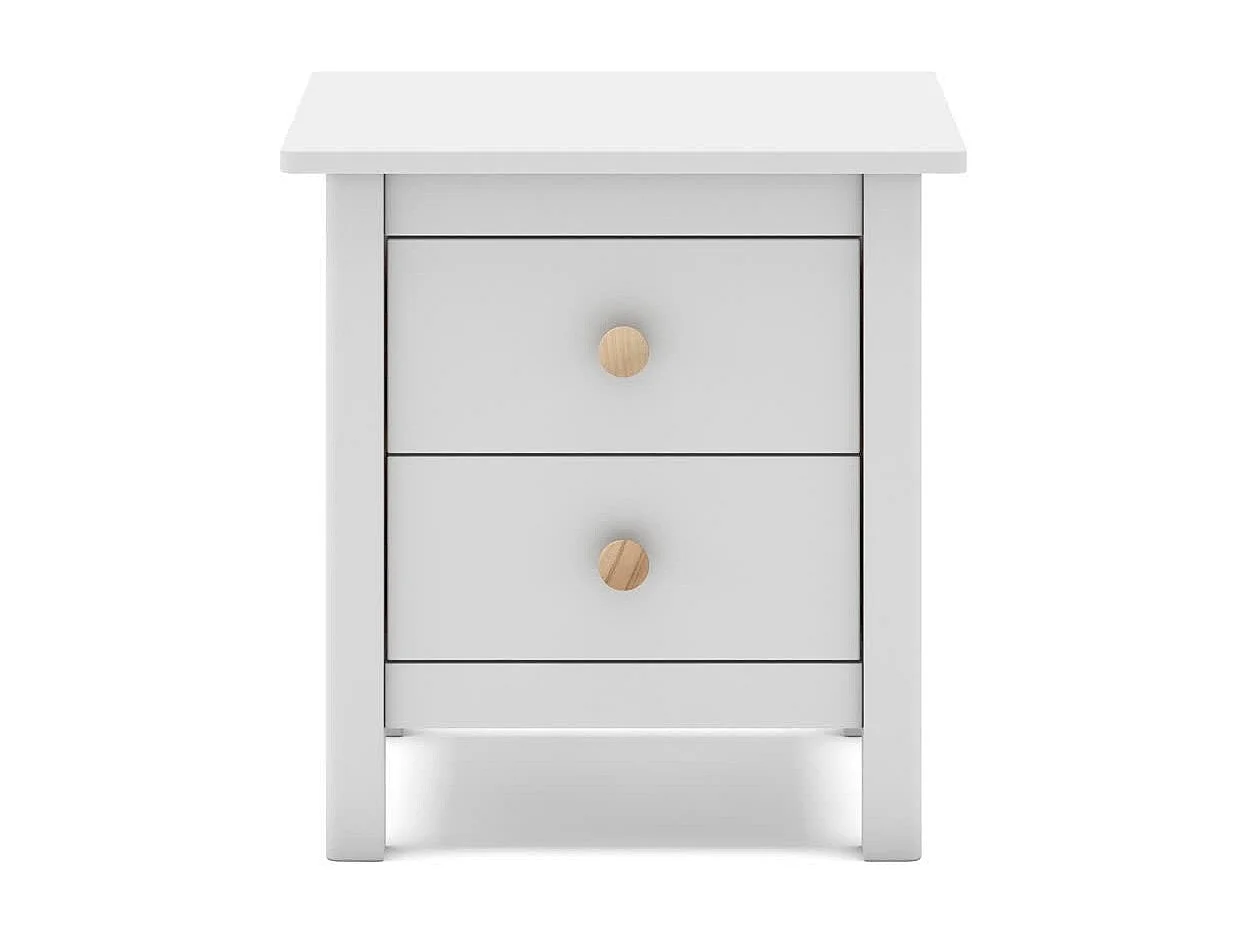 Table de chevet avec 2 tiroirs 46x49,5 cm