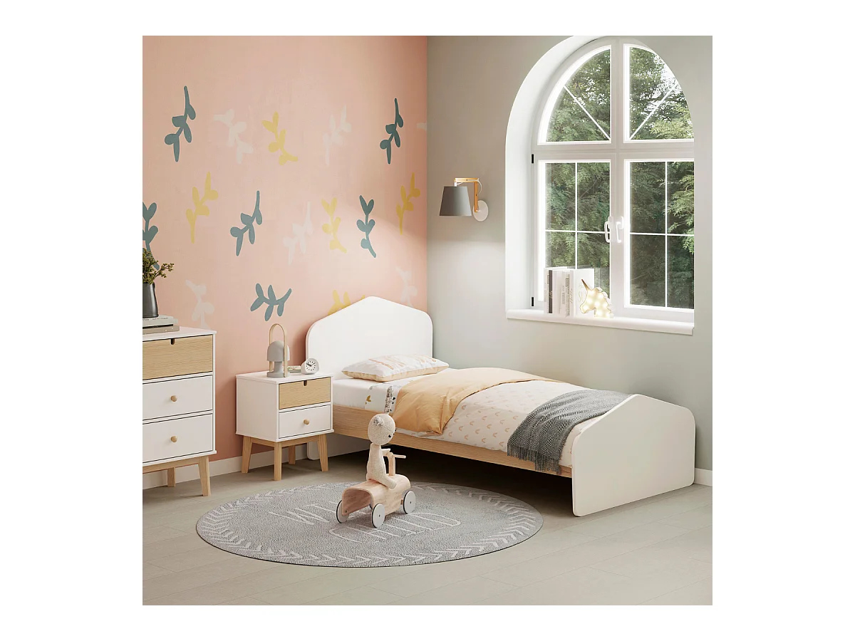 Chevet tafel met 2 laden 40x35 cm