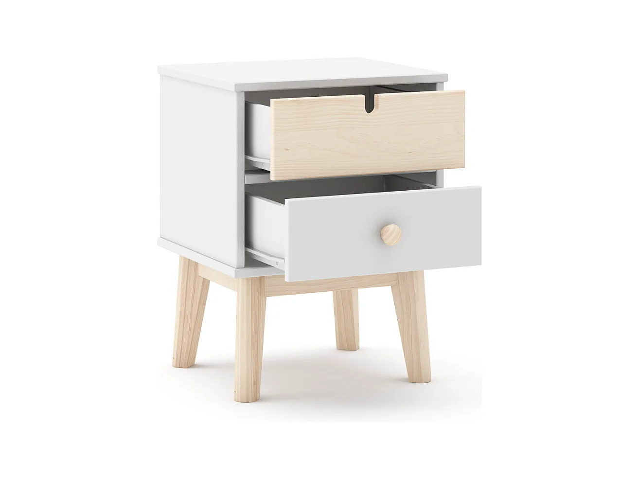 Chevet tafel met 2 laden 40x35 cm