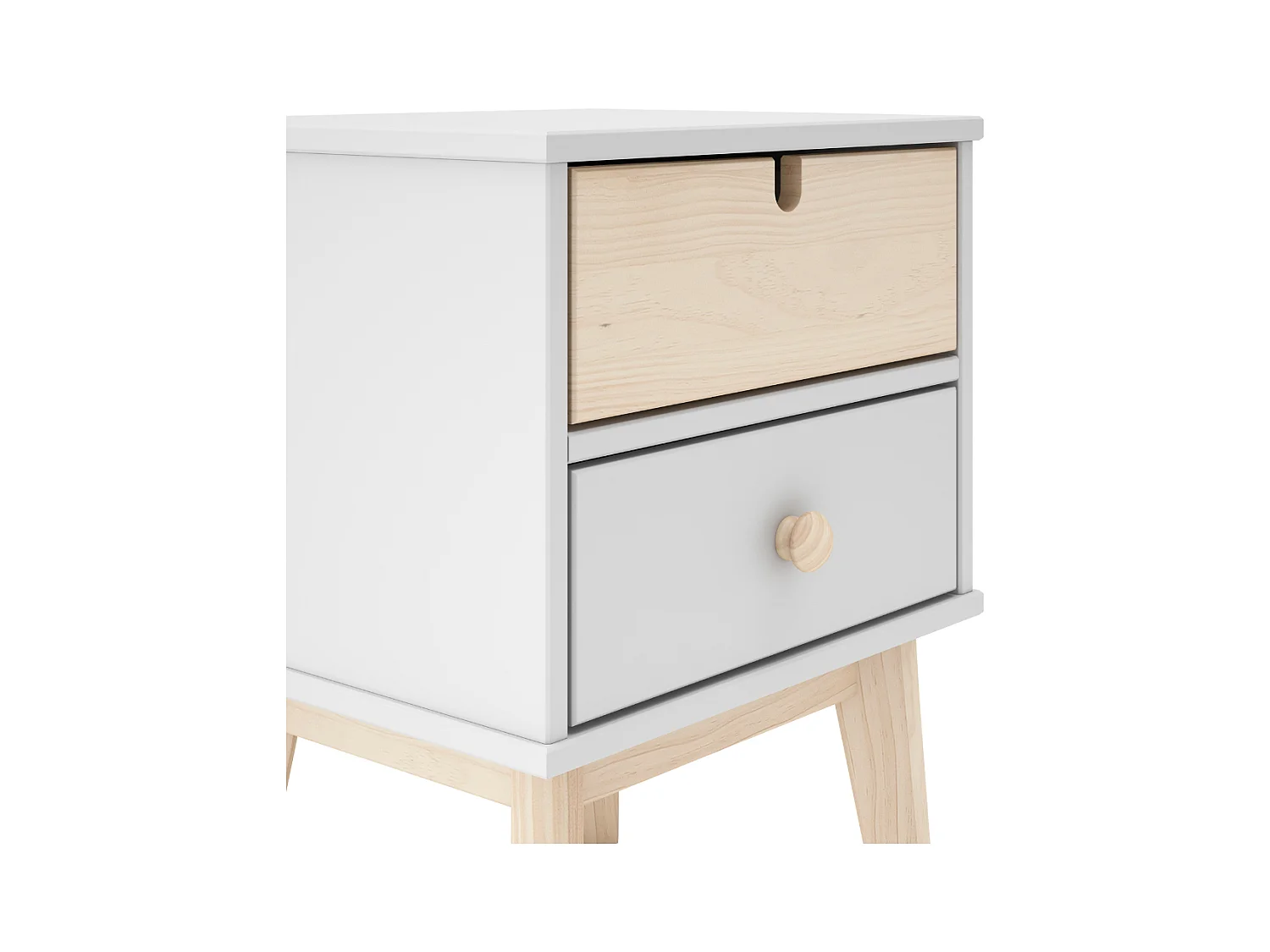 Chevet tafel met 2 laden 40x35 cm