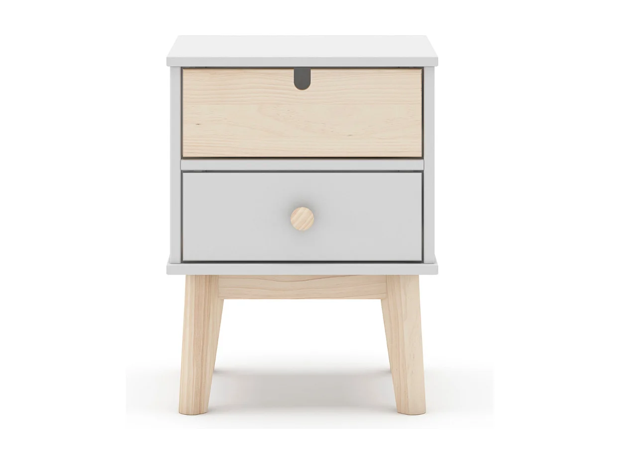 Chevet tafel met 2 laden 40x35 cm