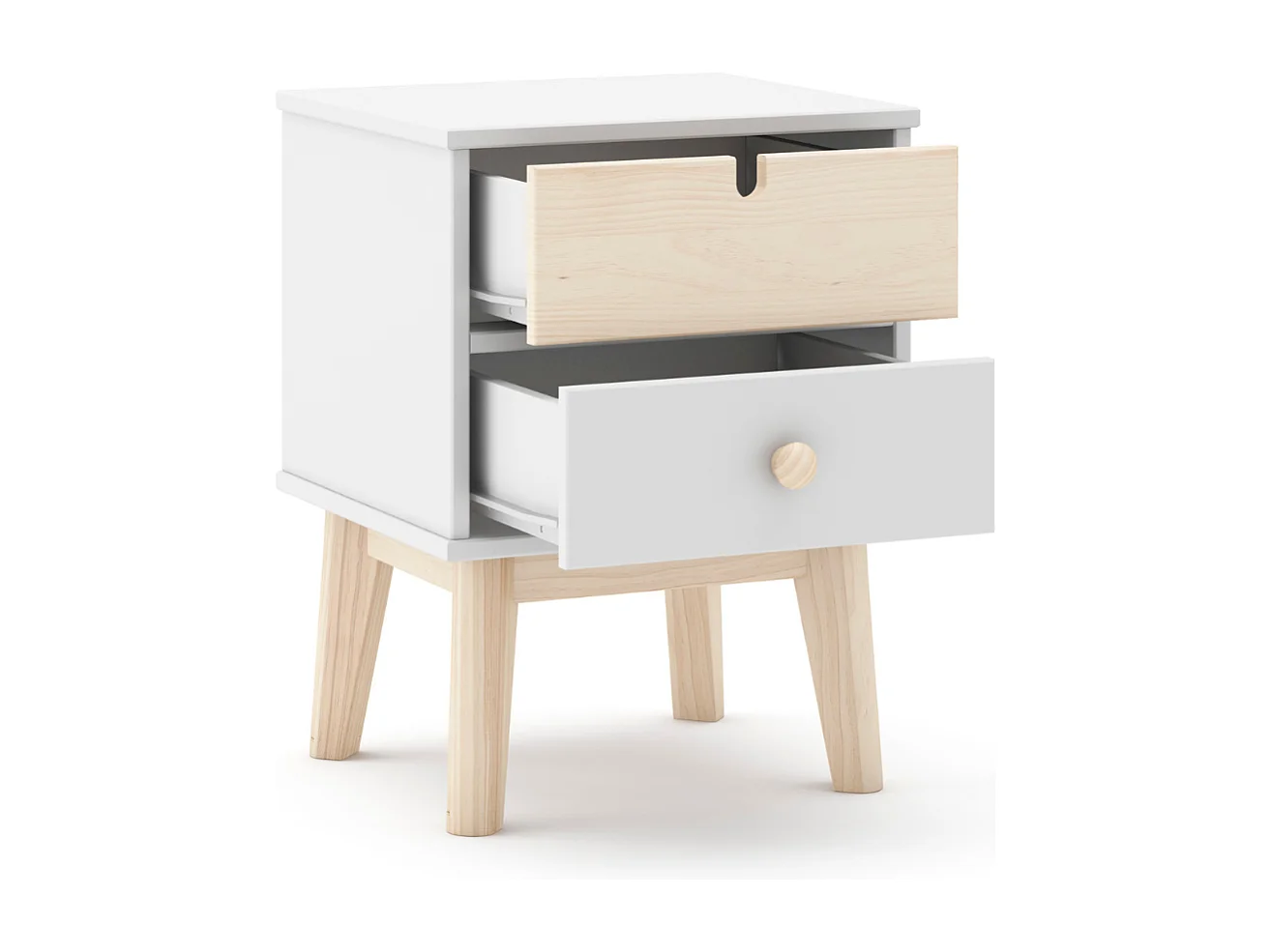 Chevet tafel met 2 laden 40x35 cm