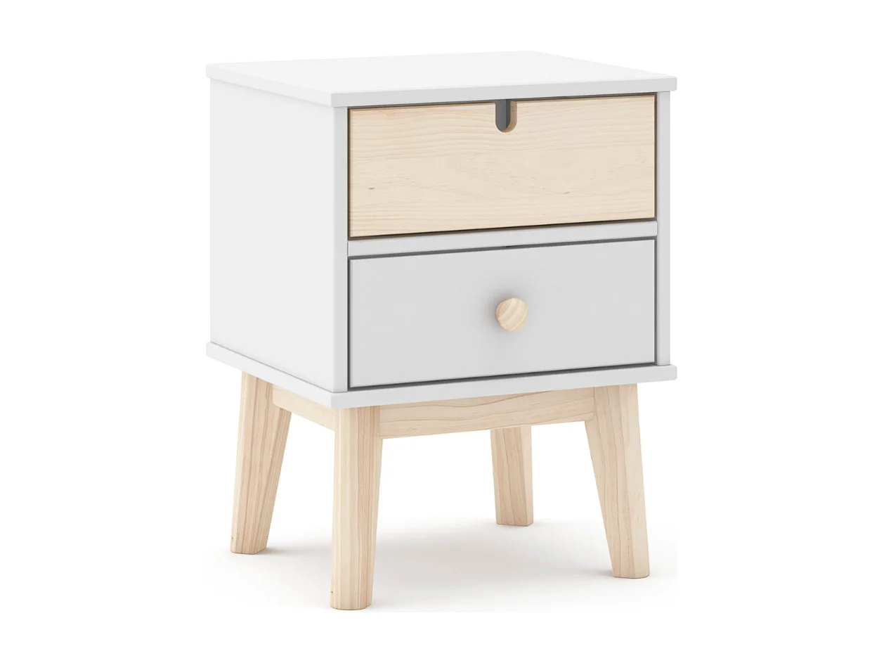 Chevet tafel met 2 laden 40x35 cm