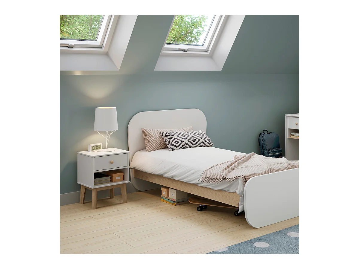 Chevet tafel met 1 lade 40x53 cm