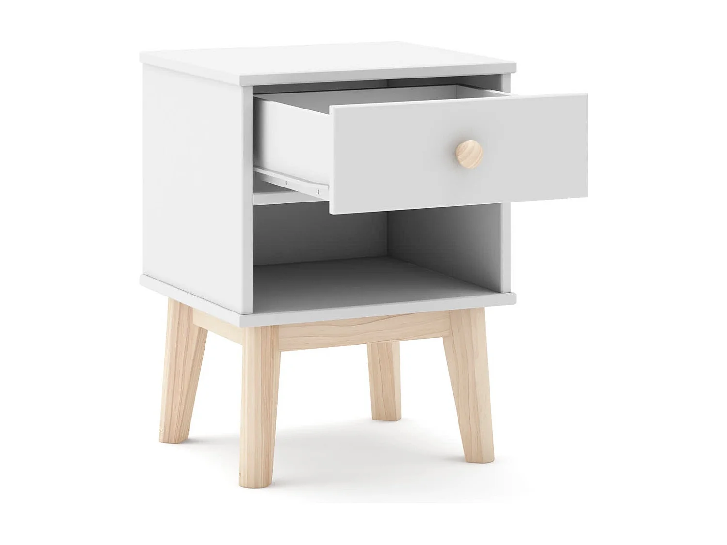 Table de chevet 1 tiroir et 1 niche ouverte L40 cm - SIMON