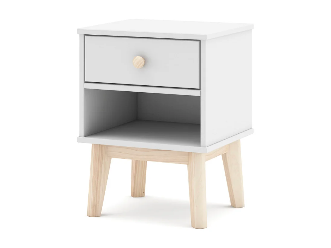 Table de chevet 1 tiroir et 1 niche ouverte L40 cm - SIMON