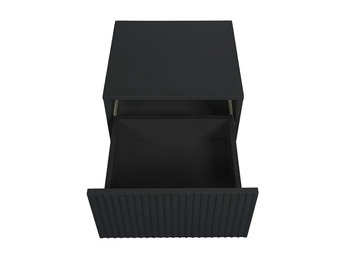 Set 2 comodini 1 cassetto piede in metallo oro nero 46x45 cm