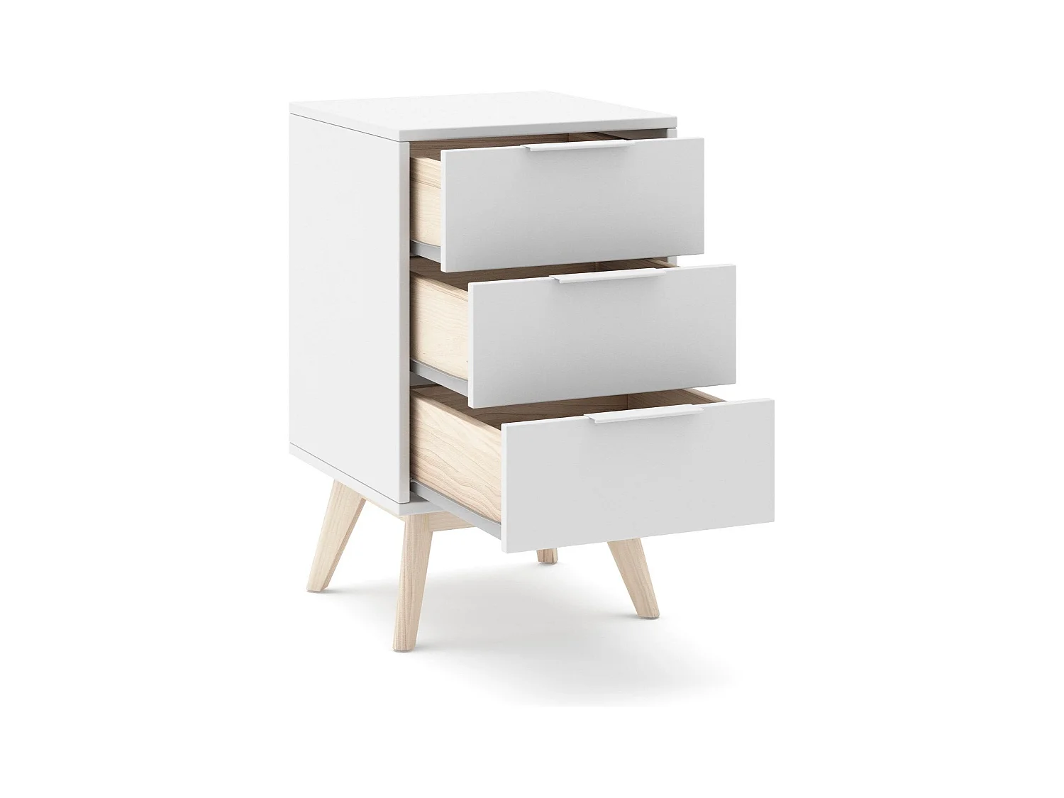 Chevet tafel met 3 laden 40x66 cm