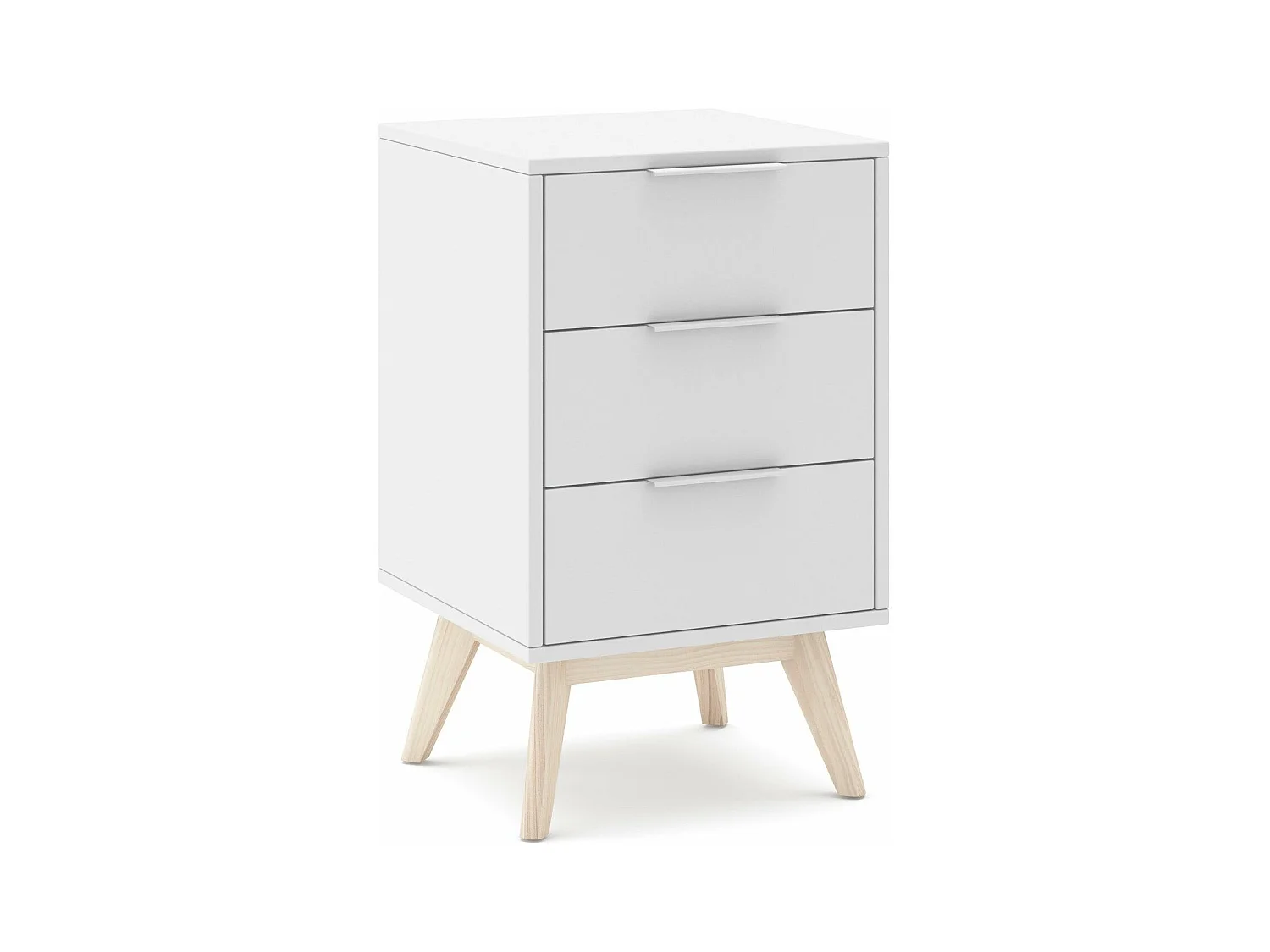 Table de chevet avec 3 tiroirs 40x66 cm