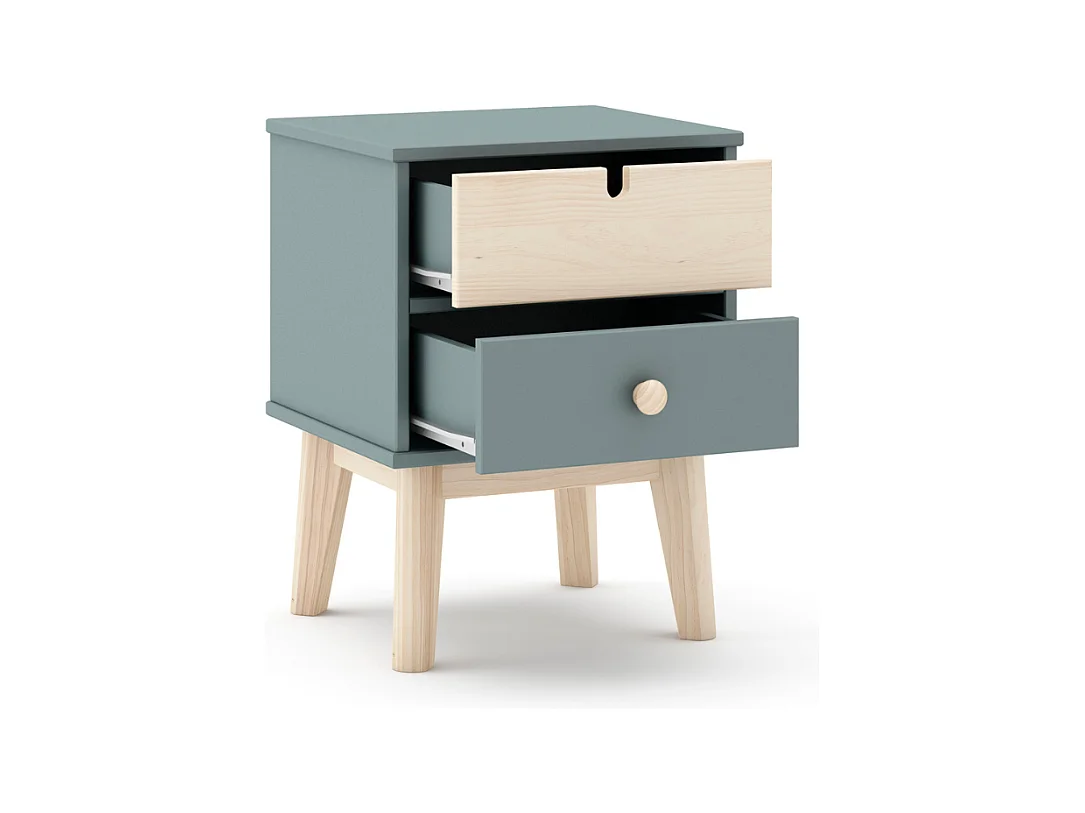 Chevet tafel met 2 laden 40x35 cm