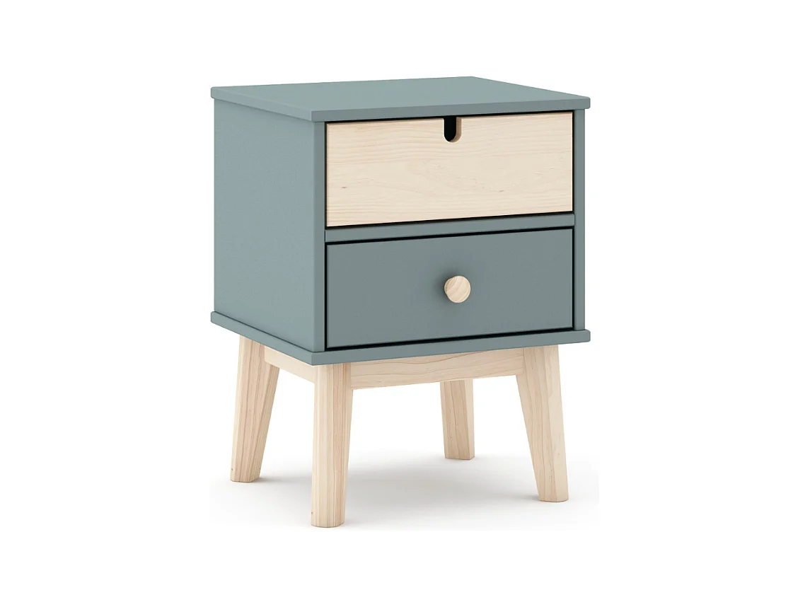 Chevet tafel met 2 laden 40x35 cm