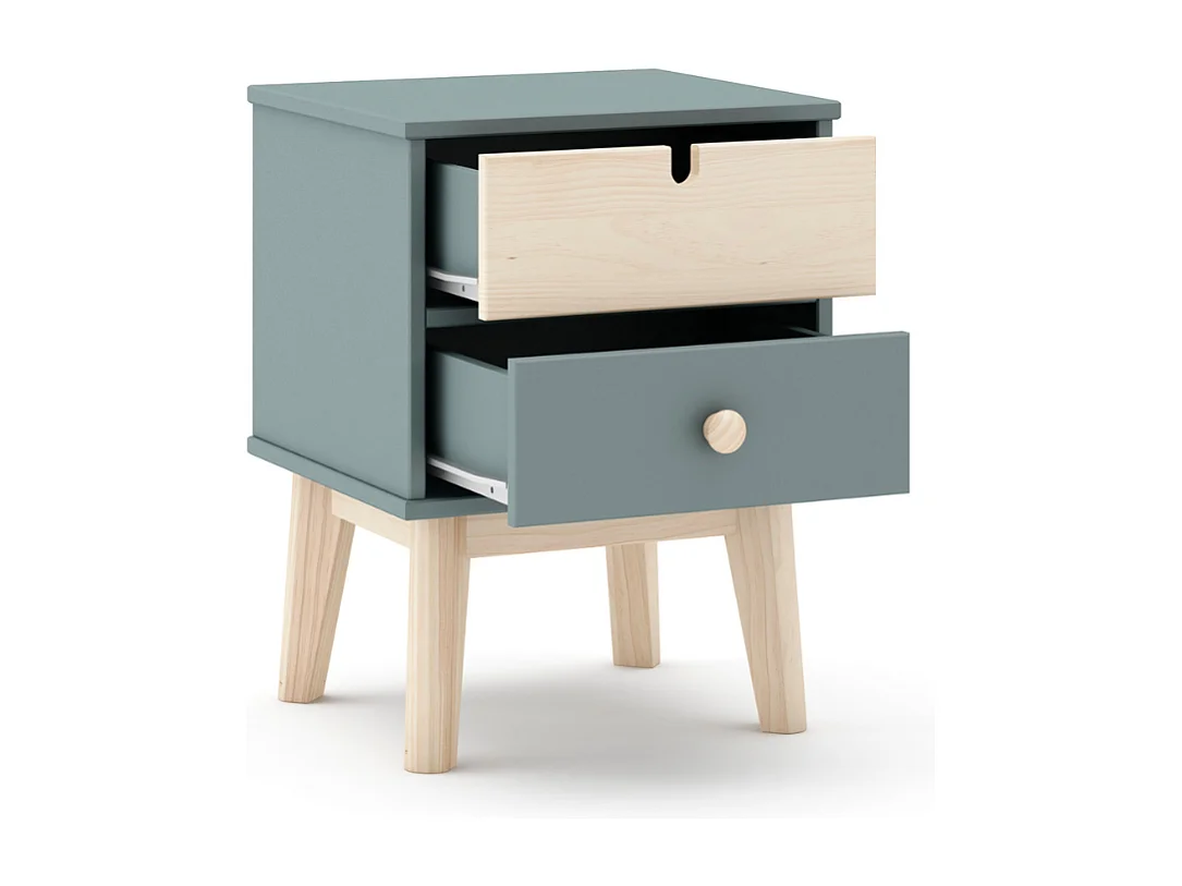 Chevet 2 tiroirs L40 cm - LÉONIE