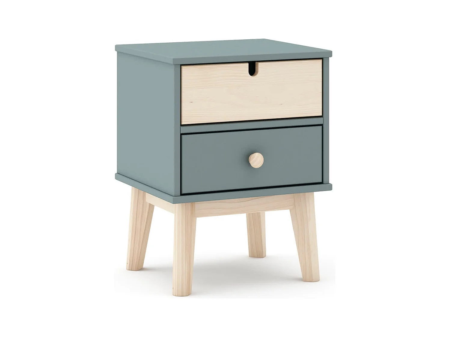 Table de chevet avec 2 tiroirs 40x35 cm