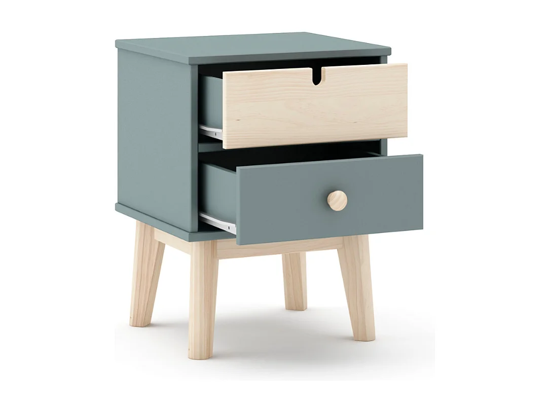 Chevet tafel met 2 laden 40x35 cm