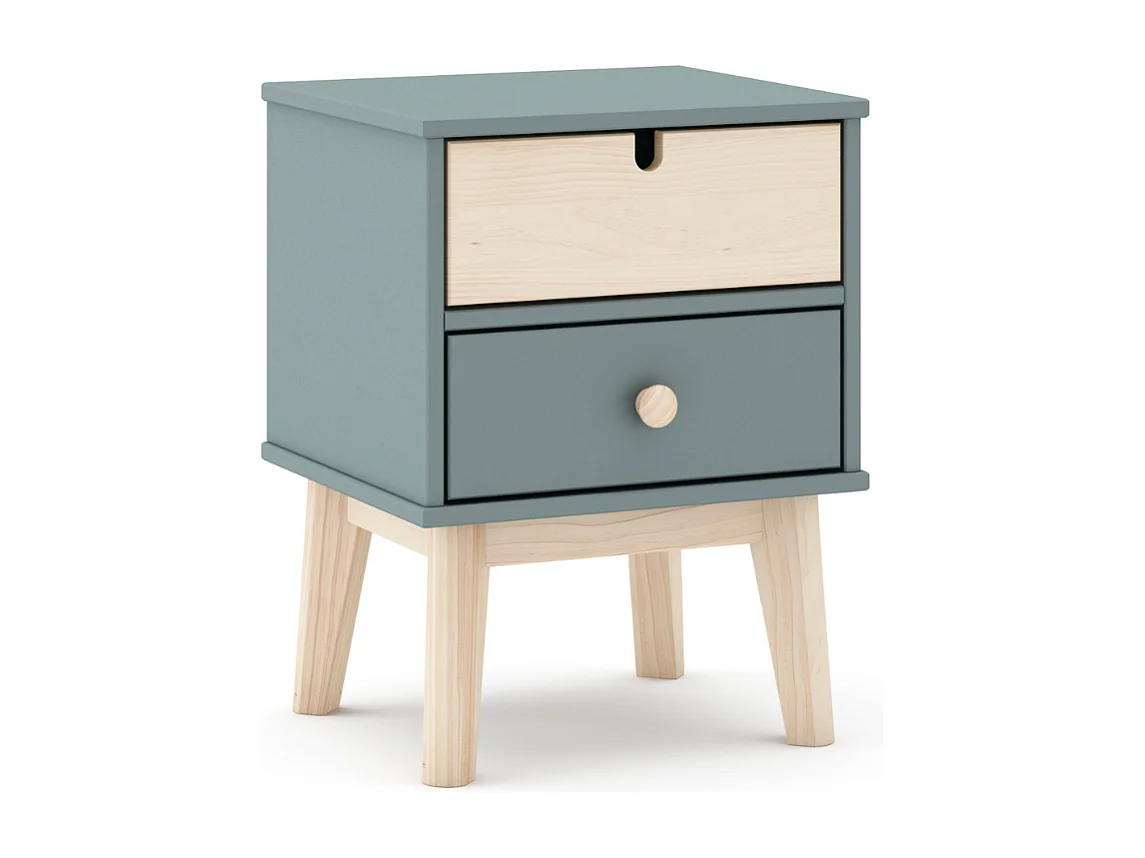 Chevet tafel met 2 laden 40x35 cm