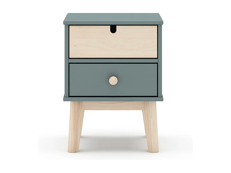 Chevet 2 tiroirs L40 cm - LÉONIE