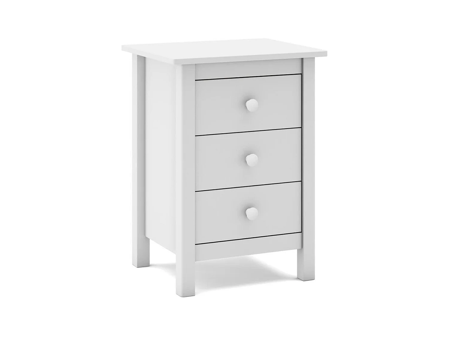 Table de chevet avec 3 tiroirs 46x65 cm