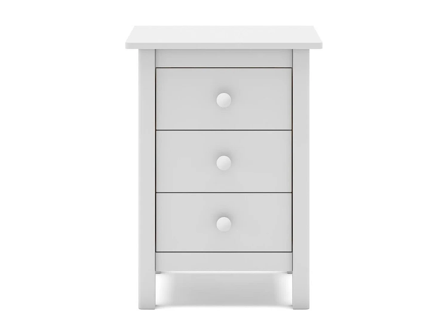 Table de chevet avec 3 tiroirs 46x65 cm