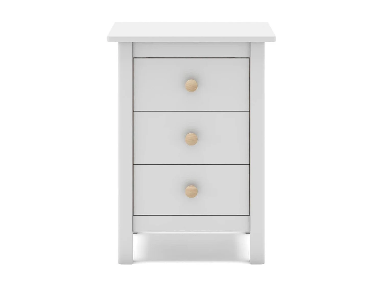 Table de chevet avec 3 tiroirs 46x65 cm