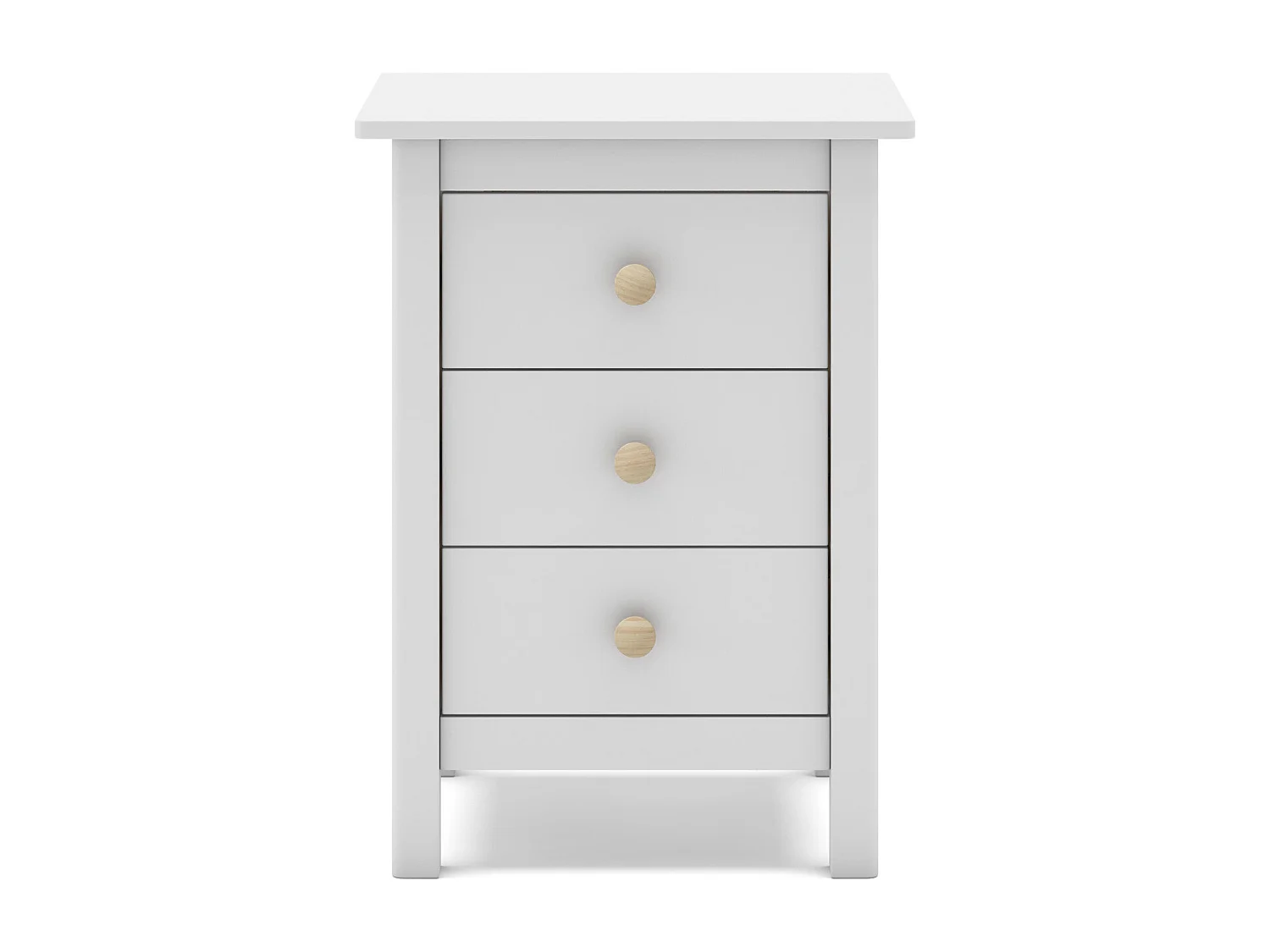 Table de chevet avec 3 tiroirs 46x65 cm