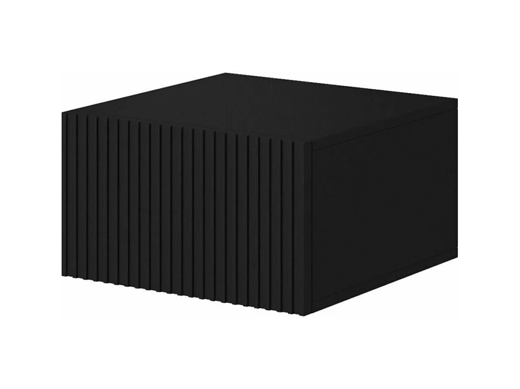 Set 2 comodini 1 cassetto sospesi nero 46x45 cm