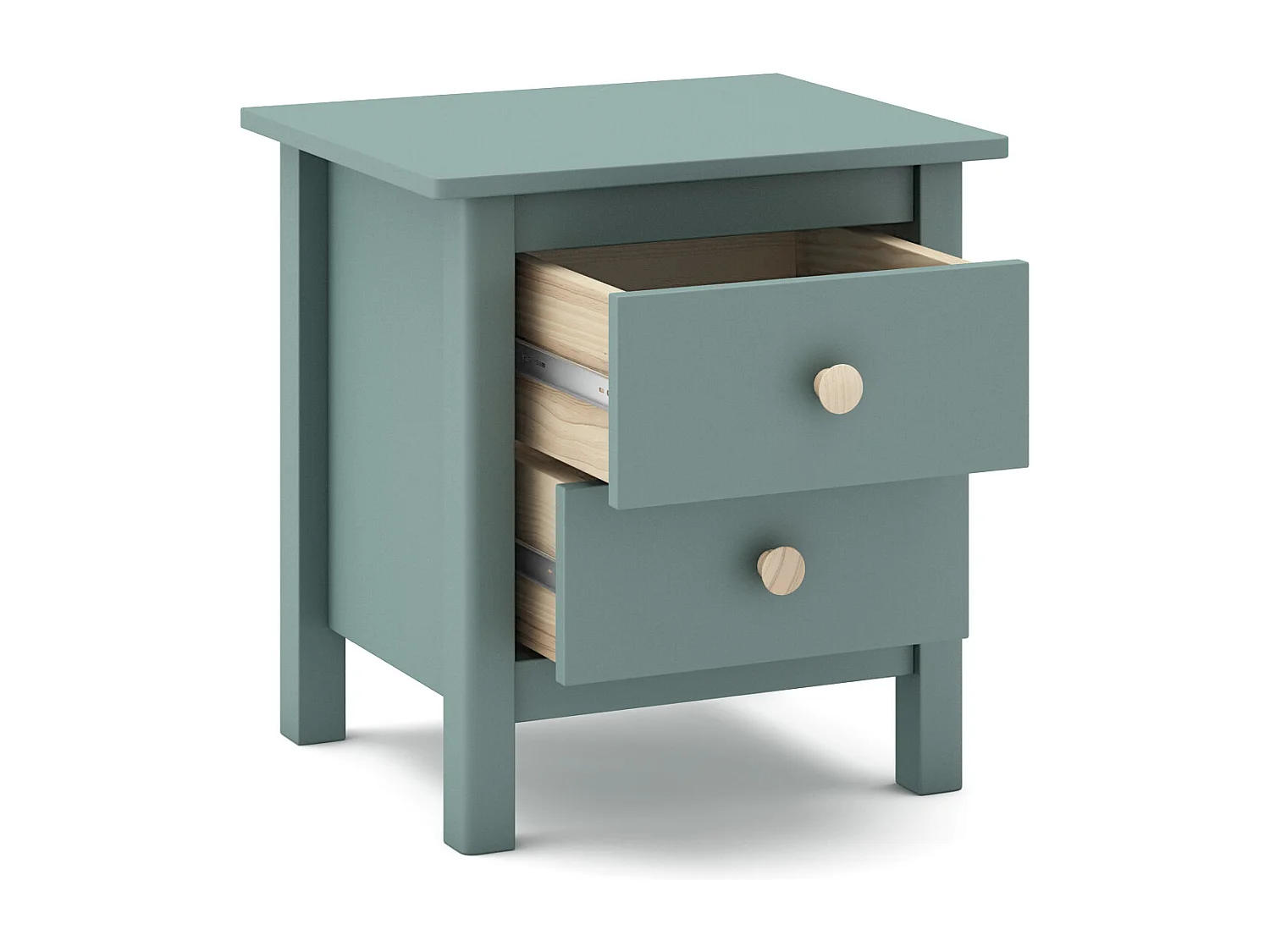 Nachttisch mit 2 Schubladen 46x49,5 cm