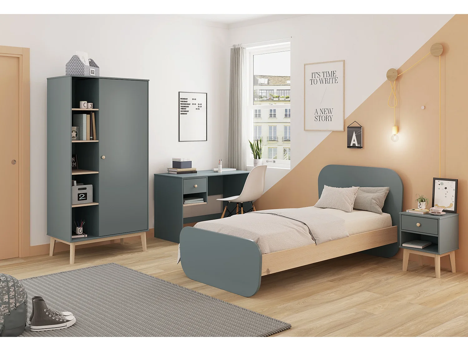 Letto singolo 195x106 cm