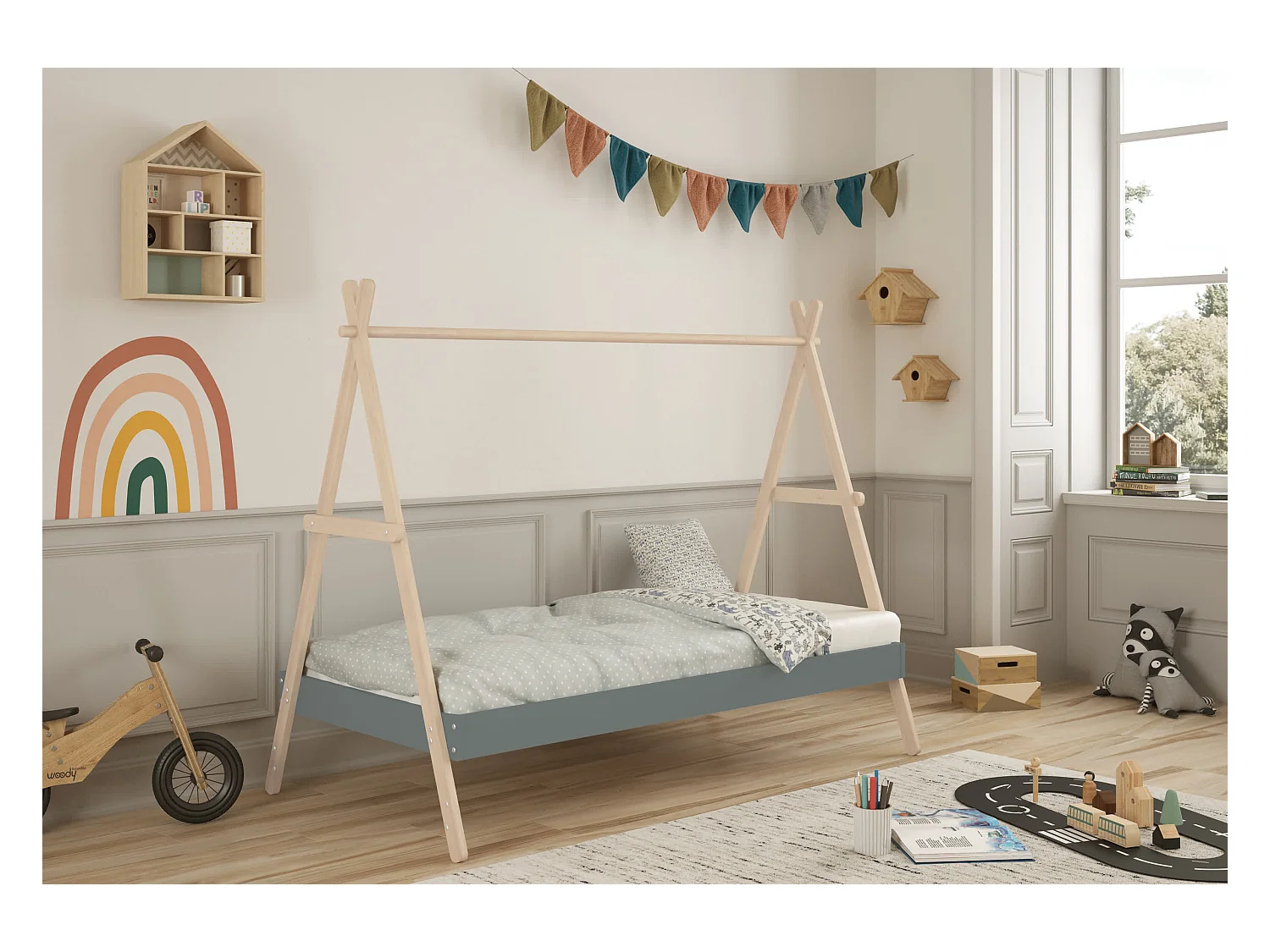 Lit simple 209x160cm