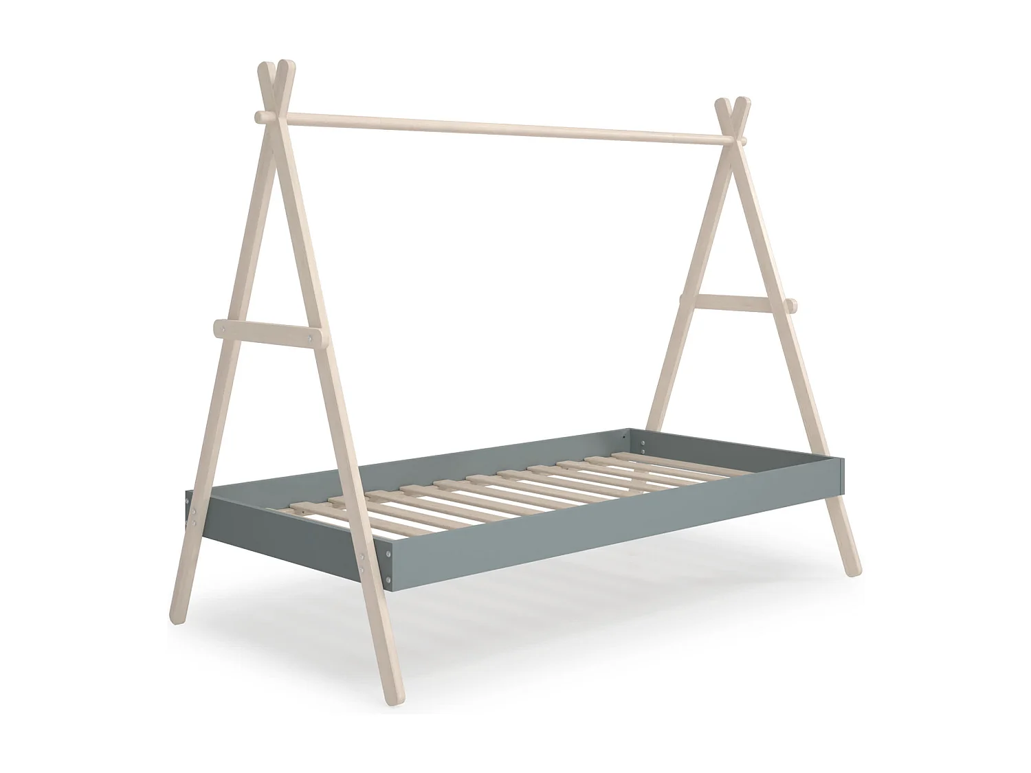 Lit cabane 90x200 cm hauteur modulable ELIOTT