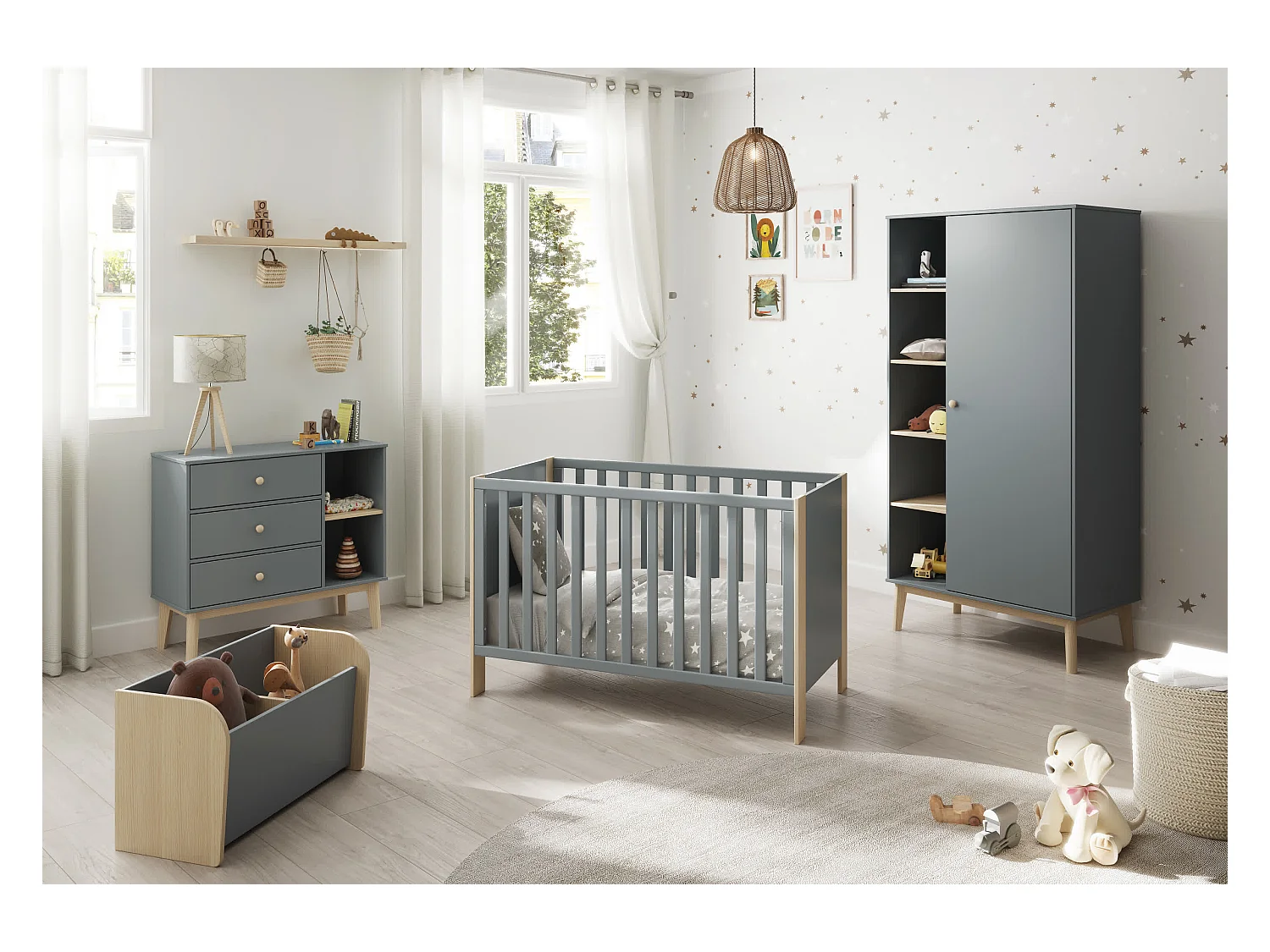 Berceau vert 123x65 cm