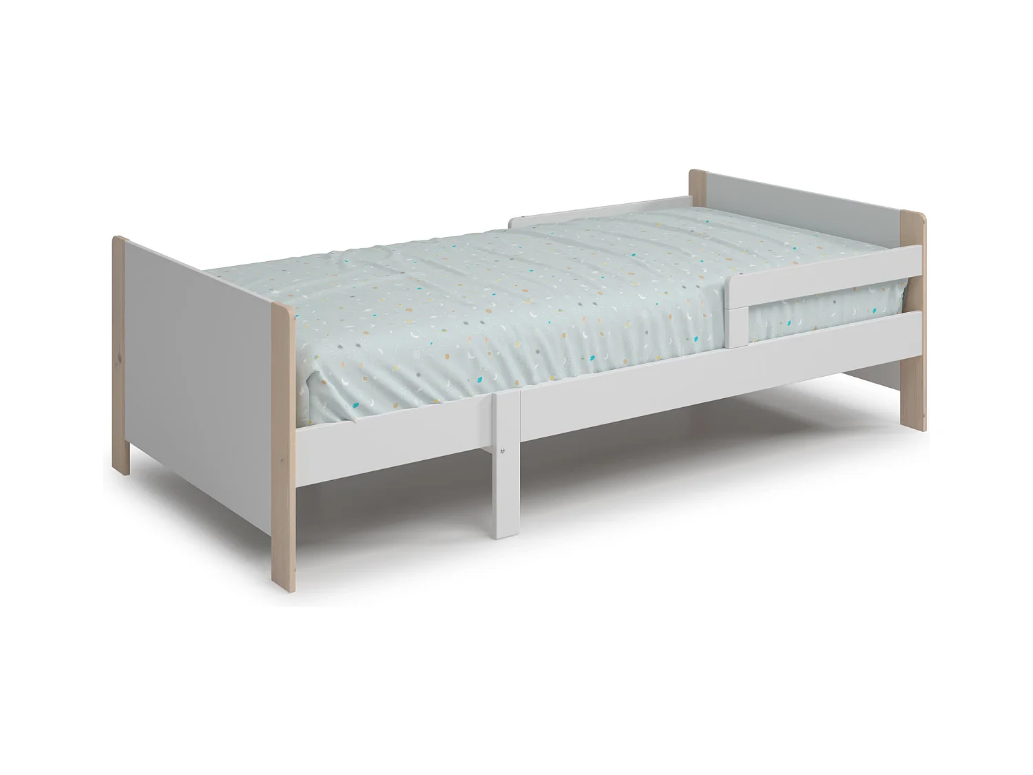 Lit simple extensible 144/194x98 cm