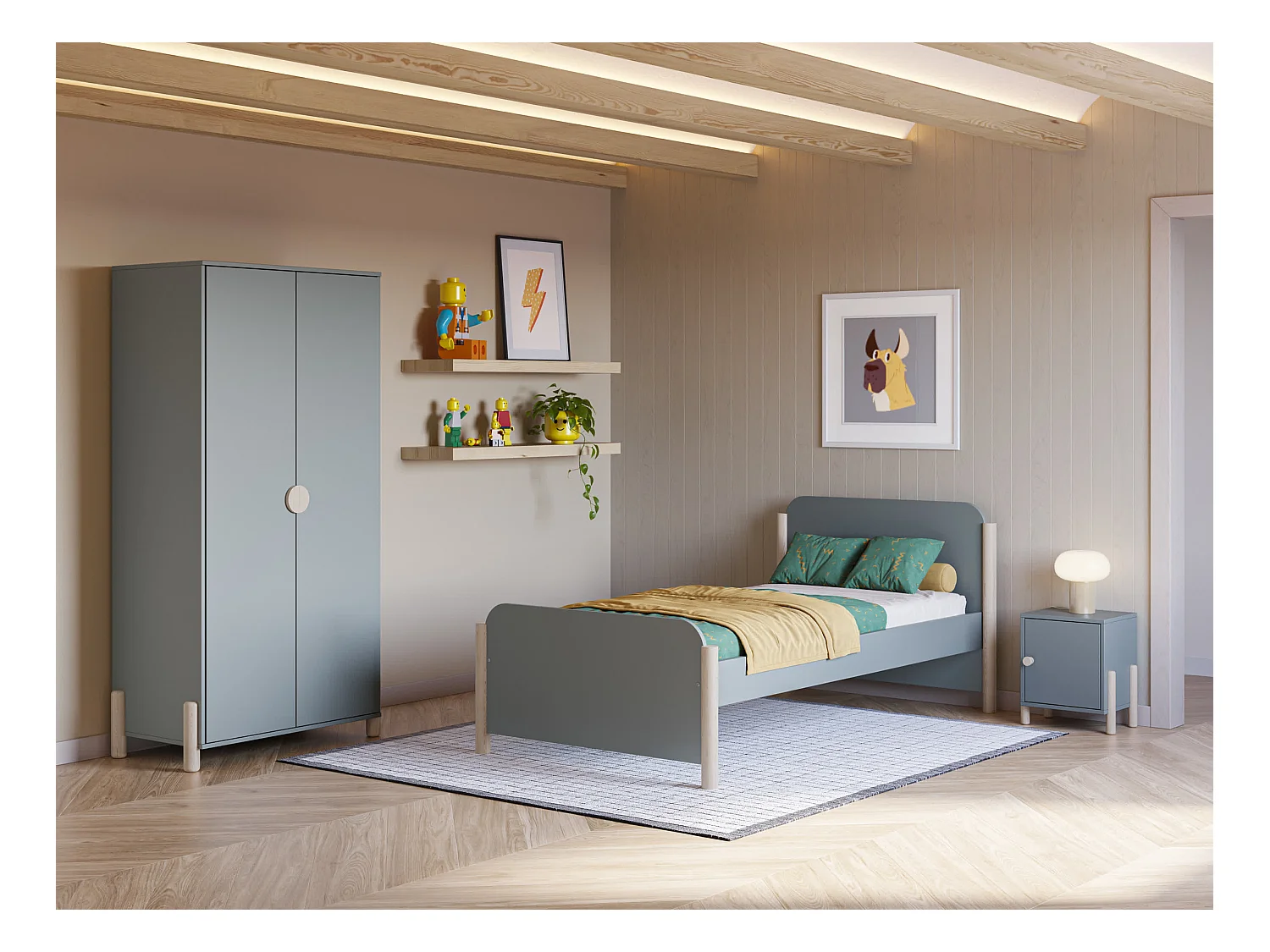 Letto singolo 199x108 cm