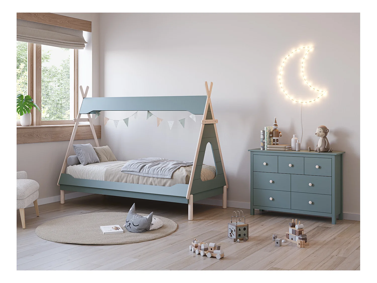 Lit simple 210x165cm