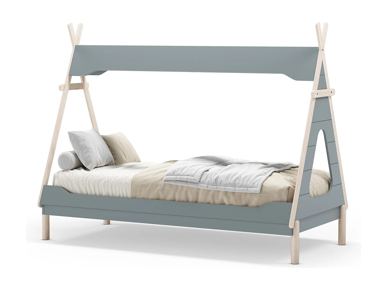 Lit cabane tipi 90x190 cm modulable LOU