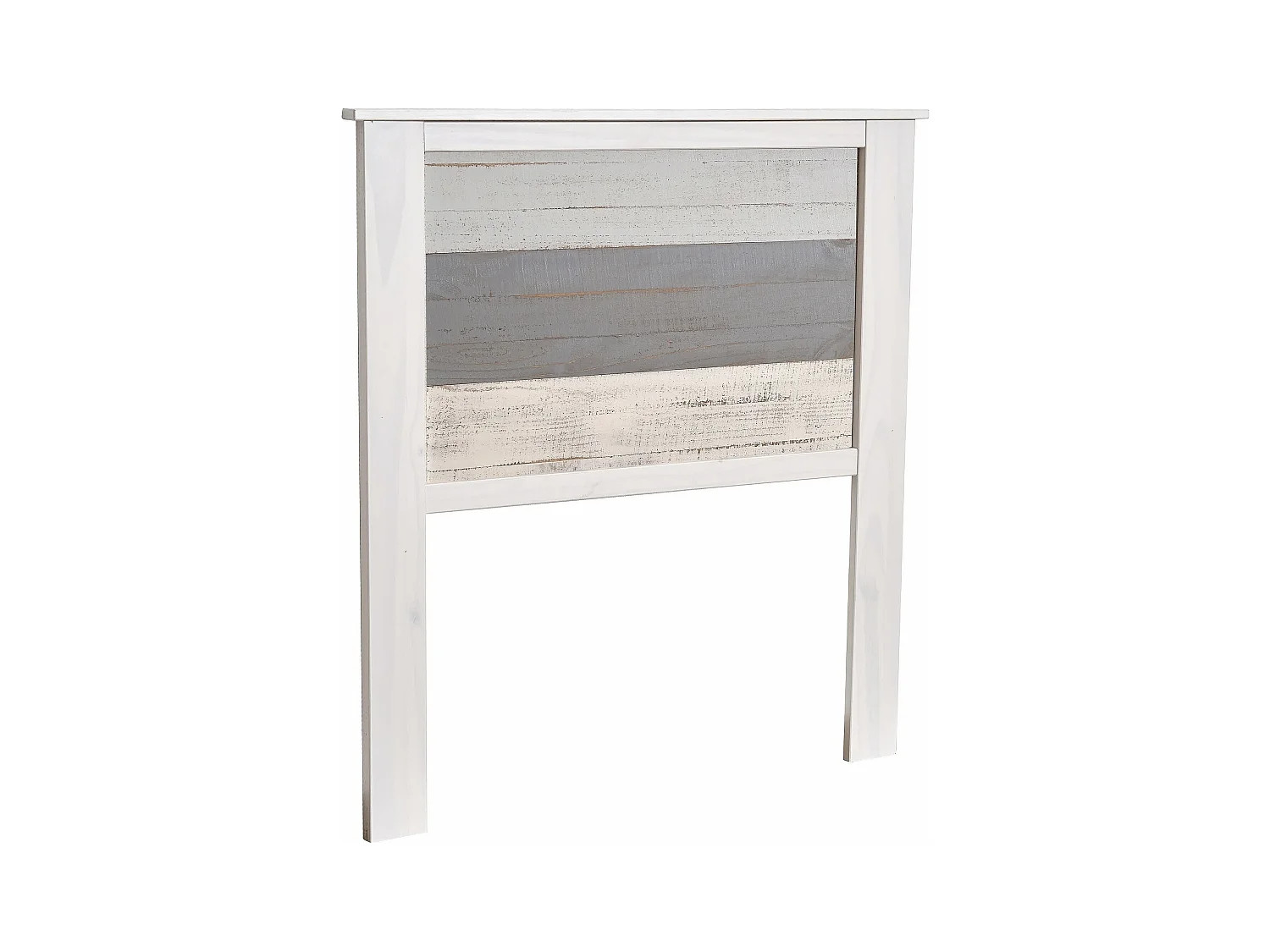 Testiera per letto singolo bianca/multicolore 105x111 cm