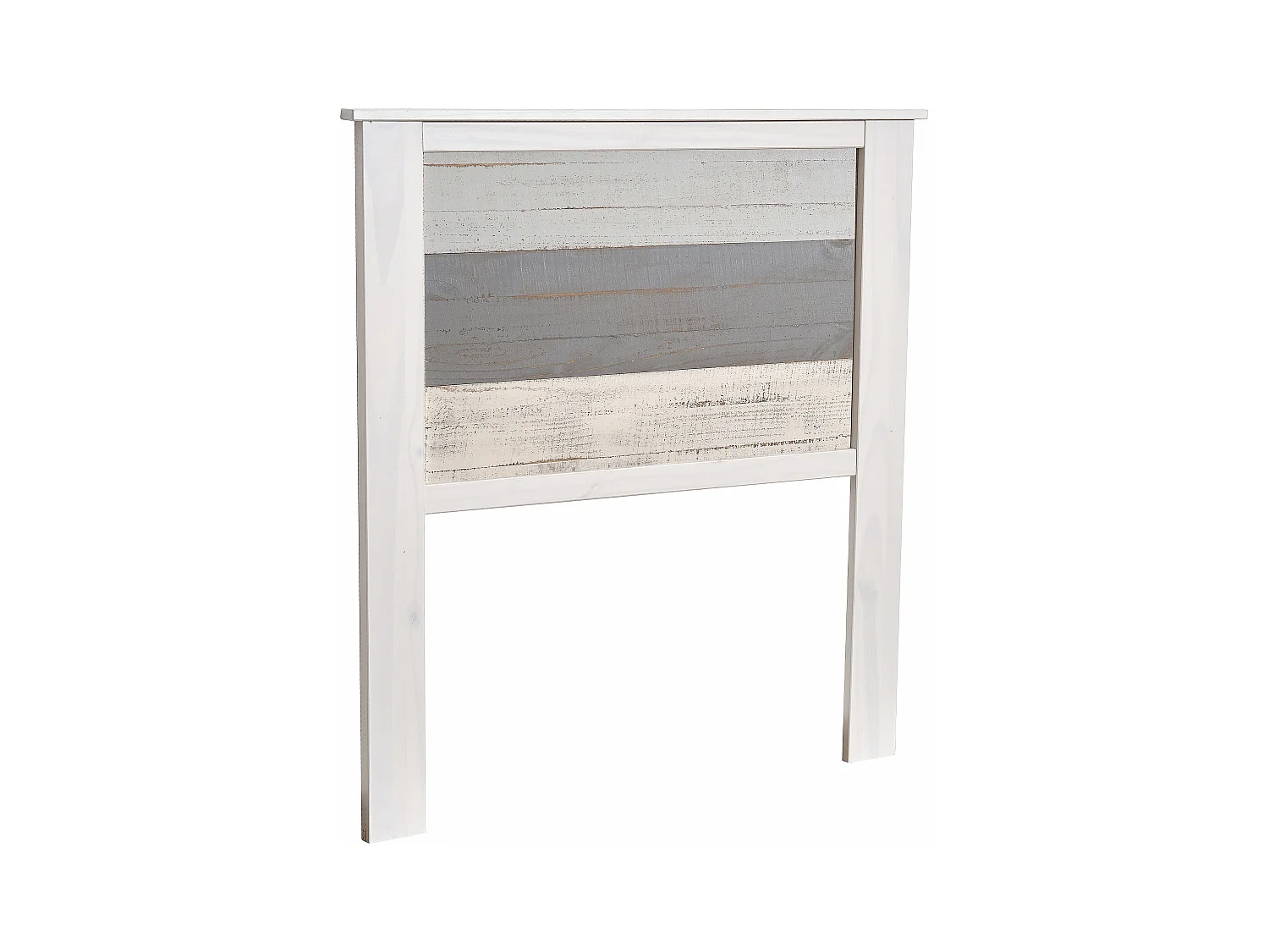 Testiera per letto singolo bianca/multicolore 105x111 cm