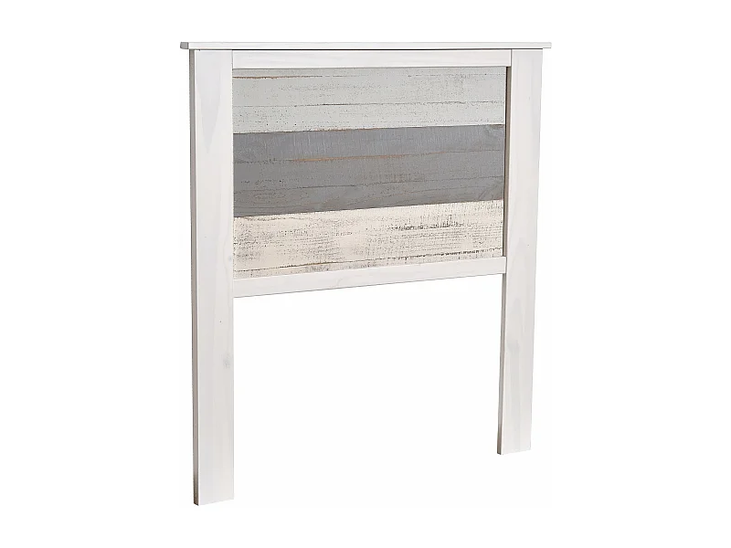 Cabecero de cama individual blanco/multicolor 105x111 cm