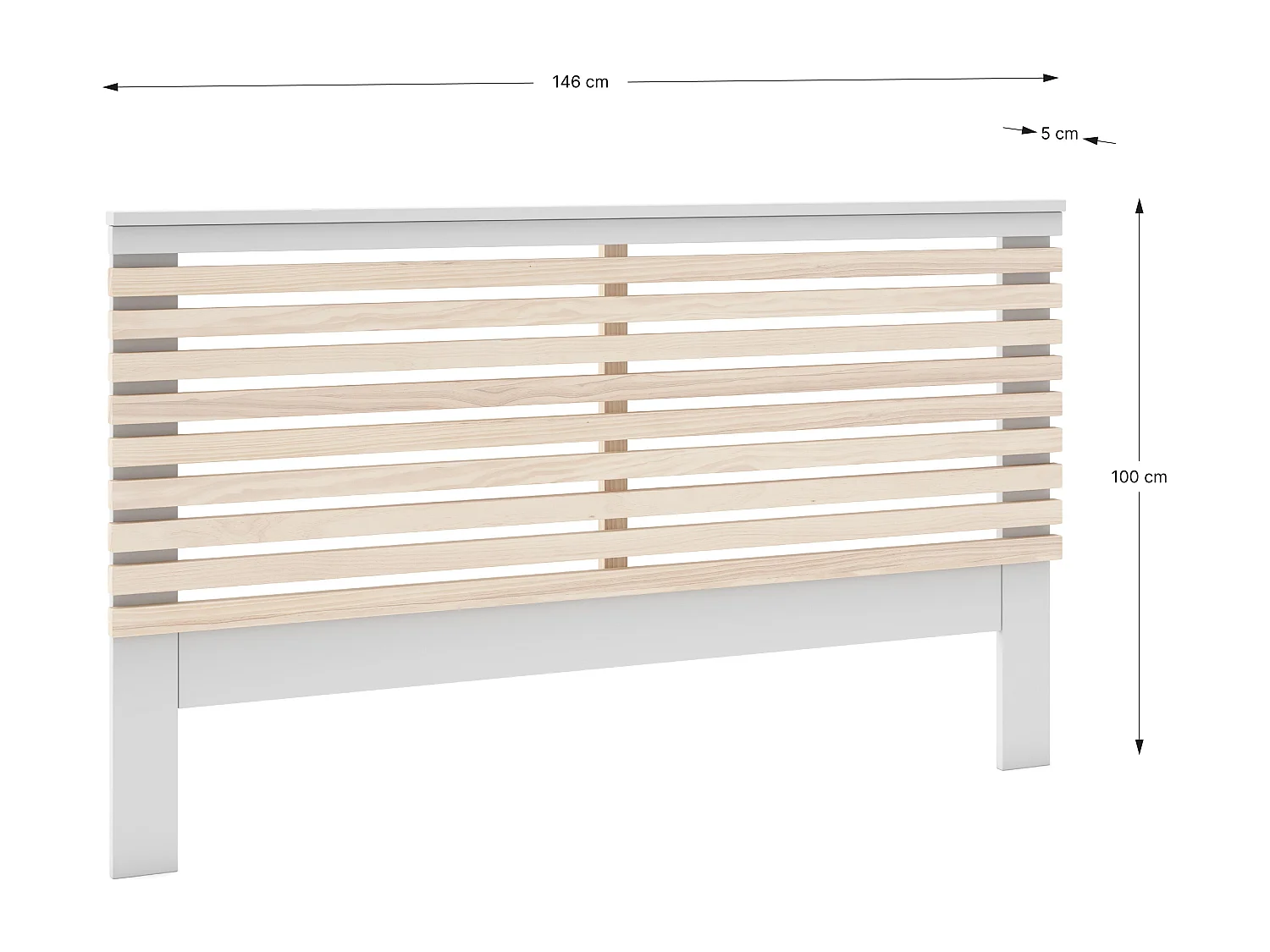Tête de lit 146x100 cm