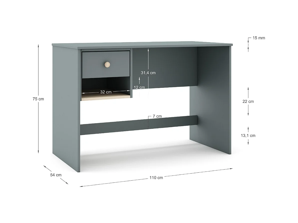 Schreibtisch 110x75 cm