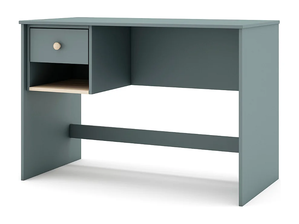 Bureau 1 tiroir et 1 niche ouverte L110 cm - SIMON