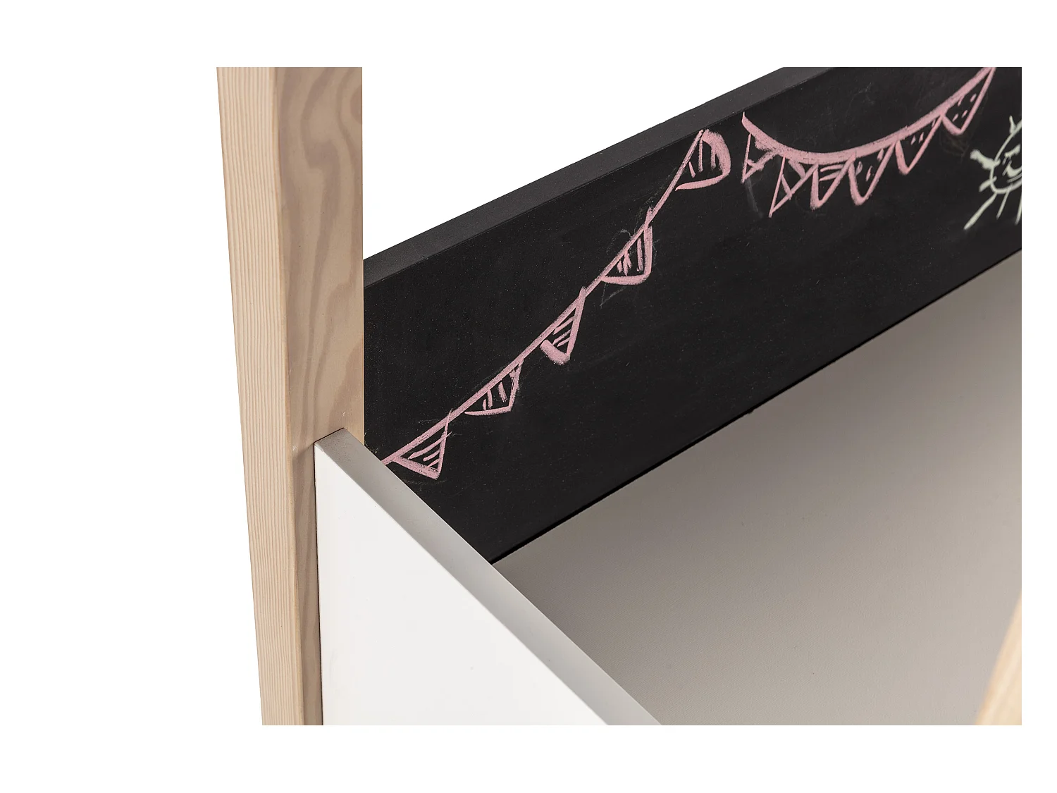 Weißer Kinderschreibtisch 100x157 cm